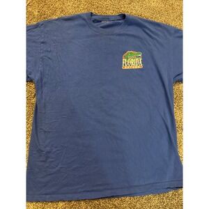 Vintage 2009 Florida Gators T-Shirt Blue New World Graphics Mens XL Graphic Tee